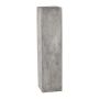 Square pedestal column NARUKO, 2 pieces, fibreglass, grey, 8"x8"x31"/20x20x80cm, 11"x11"x3ft/28x28x100cm