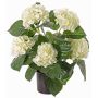 Artificial flower hydrangea TEMARI, cream, 16"/40cm, Ø3.9"-4.7"/10-12cm