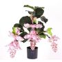 Artificial medinilla bush LAILANI, pink, 31"/80cm, Ø8"/20cm