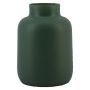 VERMYN glass flower vase, matt green, 20 cm, Ø15 cm