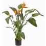 Fake Bird of paradise flower DALILA, orange-violet, 4ft/110cm, 6.7"x9"/17x22cm