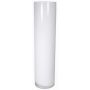 Glass Floor vase Zylinder SANSA OCEAN, white, 60cm, Ø15cm