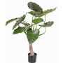 Artificial plant elephant ear SURI, green, 31"/80cm
