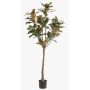 Artificial Yulan magnolia BELLITA, artificial stem, green-olive, 5ft/150cm