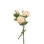 Artificial flower branch Rose FREYDE, light pink, 18"/45cm