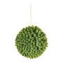 Artificial hop ball VALKIN with flowers, hanging, green, Ø25cm