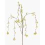 Decorative jasmine branch GLAFOR, hanging, yellow, 4ft/135cm