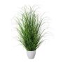 Artificial grass Pennisetum KIVRA in decorative pot, green, 30"/75cm