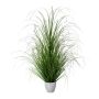 Artificial grass Pennisetum KIVRA in decorative pot, green, 3ft/90cm