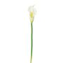 Plastic flower Calla PERKAN, white, 14"/35cm