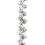 Decorative pine garland ZIMRA, snow-covered, white-green, 6ft/180cm
