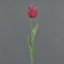 Fake tulip PILVI, frozen, red, 26"/65cm, Ø2"/5cm