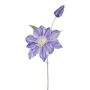 Artificial flower Clematis STAVLER, blue, 18"/45cm