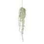Artificial hanging plant Larch YENVO, cones, snow-covered, white-green, 33"/85cm