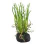 Plastic flower Lily of the valley PERFAS in a soil ball, roots, white, 9"/22cm