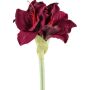 Plastic flower Amaryllis LIKONE, ruby red, 20"/50cm
