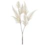 Artificial branch Shield fern VRENTO, snow-covered, white, 30"/75cm