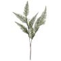 Artificial branch Shield fern VRENTO, snow-covered, green-white, 30"/75cm