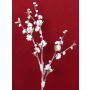 Artificial Peach blossom spray NANTA, snow-covered, white, 3ft/100cm