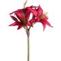 Artificial garden amaryllis flower KLURME, red, 30"/75cm