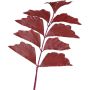 Plastic palm frond, fishtail palm MANDEW, ruby red, 31"/80cm