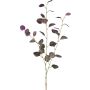 Artificial eucalyptus branch PLOHIN, glitter, purple, 95cm