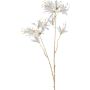 Artificial garden amaryllis branch FRIHEL, white, 80cm