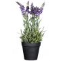 Decorative flower Lavender KENSY in decorative pot, violet, 14"/35cm