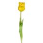 Artificial flower Parrot tulip DOVLE, yellow, 18"/45cm