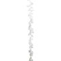 Artificial garland Smilax ROVIER, metallic white, 5ft/165cm