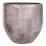 Ceramic planter AETIOS, colour gradient, gold-brown, 8"/20cm, Ø8"/20cm