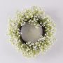 Artificial gypsophila wreath CECILIA, cream-white, Ø35cm