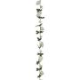 Artificial flower garland Rose USTLER, white, 6ft/180cm