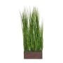 Decorative foxtail grass room divider WINNIE in synthetic box, green, 16"x8"x33"/40x20x85cm