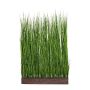 Decorative foxtail grass room divider WINNIE in synthetic box, green, 3ftx8"x5ft/100x20x150cm