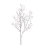Decorative coral branch ZORVEK, frosted, white-brown, 28"/70cm