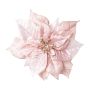 Velvet poinsettia SINFE, pink, Ø18cm
