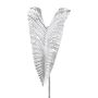 Artificial leaf Colocasia ROSAKIN, metallic silver, 3ft/105cm