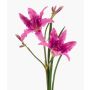 Artificial daylily ZAXIL with flowers, violet, 30"/75cm