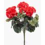 Artificial geranium BAKLIN on a stem, crossdoor, red, 40cm