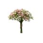 Artificial gypsophila bunch LITAGO, white-pink, 9"/23cm