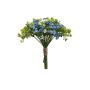 Artificial gypsophila bunch LITAGO, green-blue-cream, 9"/23cm
