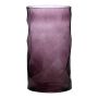 WELVIN glass flower vase with diamond pattern, violet, 25 cm, Ø14 cm