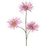 Artificial chrysanthemum sprig LASDIM, purple, 30"/75cm, Ø4.3"/11cm