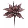 Fake poinsettia ACAMER, light pink-violet, 26"/65cm, Ø8"/20cm