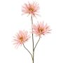 Artificial chrysanthemum branch LASDIM, light pink, 30"/75cm, Ø4.3"/11cm