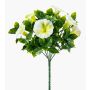 Artificial petunia FINVON on a stem, crossdoor, white, 27cm