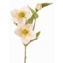Artificial Christmas rose branch SUNMYN, cream, 22"/55cm, Ø3.1"-3.9"/8-10cm