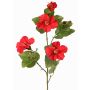 TELSIMA decorative hibiscus branch with flowers, red, 80cm