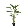 Artificial plant Alocasia Sanderiana MUNAY in a decorative pot, green, 5ft/140cm